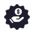 Icon hand money